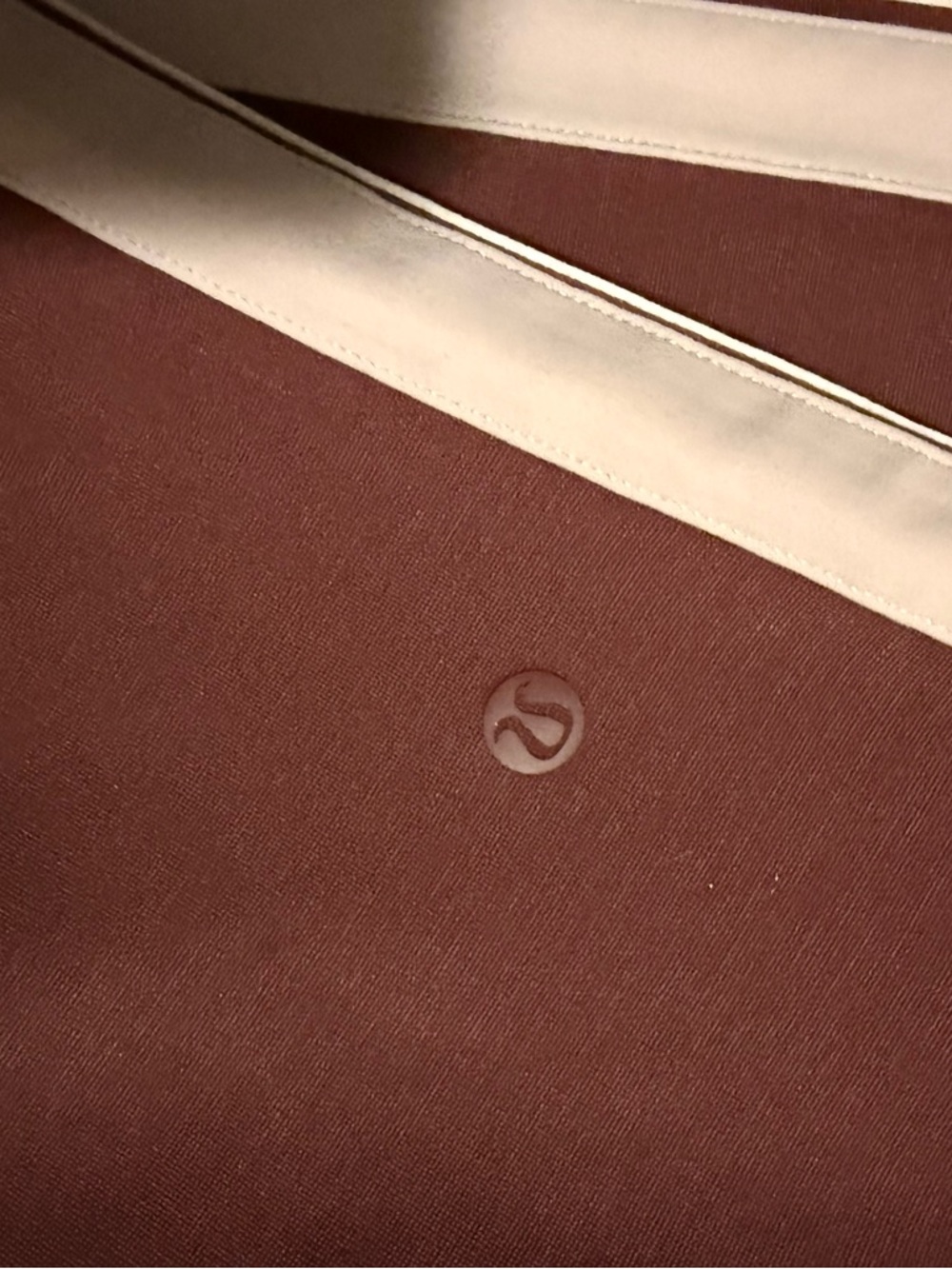 Lululemon Maroon Track Pants with Light Pink Side Stripes - Picture 2 of 3